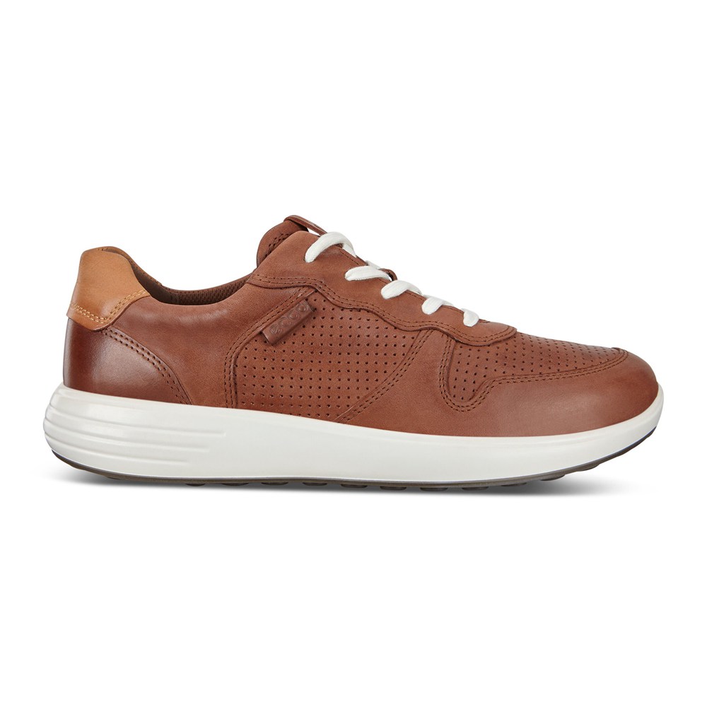 ECCO Mens Sneakers Brown - Soft 7 Runner Lace-Ups - YZG-024795